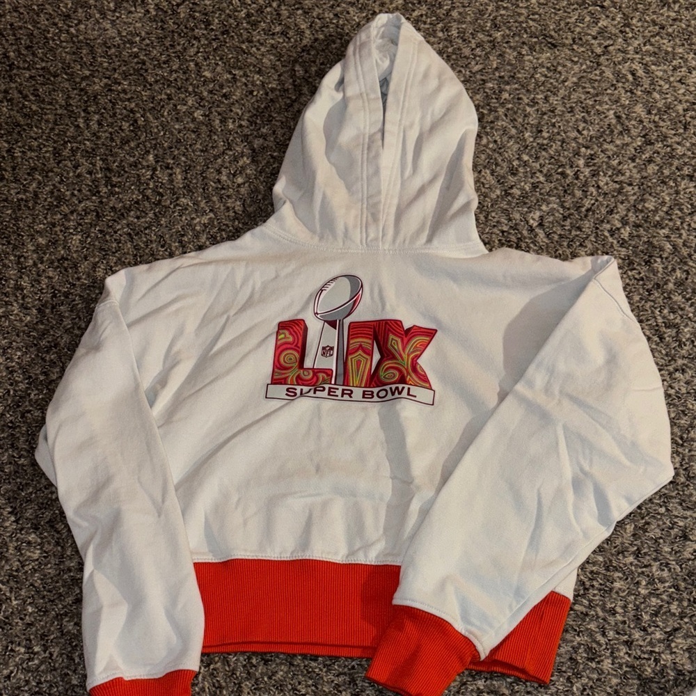 NFL White and Red Super Bowl Kids Hoodie